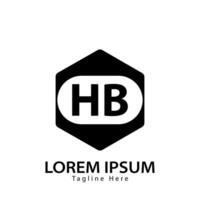 brief hb logo. hb logo ontwerp vector illustratie voor creatief bedrijf, bedrijf, industrie. pro vector