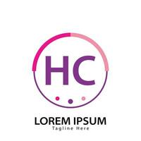 brief hc logo. hc logo ontwerp vector illustratie voor creatief bedrijf, bedrijf, industrie. pro vector