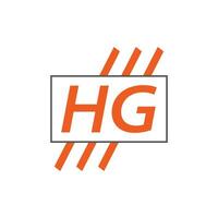 brief hg logo. hg logo ontwerp vector illustratie voor creatief bedrijf, bedrijf, industrie. pro vector