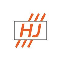 brief hj logo. hj logo ontwerp vector illustratie voor creatief bedrijf, bedrijf, industrie. pro vector