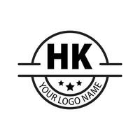 brief hk logo. hk logo ontwerp vector illustratie voor creatief bedrijf, bedrijf, industrie. pro vector
