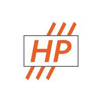brief hp logo. hp logo ontwerp vector illustratie voor creatief bedrijf, bedrijf, industrie. pro vector