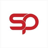 sp en ps brief logo ontwerp sjabloon. sp, ps eerste gebaseerd alfabet icoon logo ontwerp vector