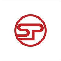 sp en ps brief logo ontwerp sjabloon. sp, ps eerste gebaseerd alfabet icoon logo ontwerp vector