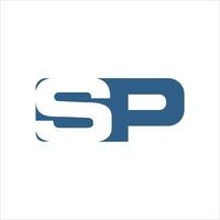 sp en ps brief logo ontwerp sjabloon. sp, ps eerste gebaseerd alfabet icoon logo ontwerp vector