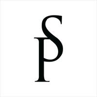 sp en ps brief logo ontwerp sjabloon. sp, ps eerste gebaseerd alfabet icoon logo ontwerp vector