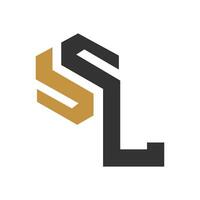 eerste sl brief logo vector sjabloon ontwerp. gekoppeld brief ls logo ontwerp. gemakkelijk sl vector sjabloon.