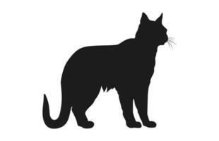 lynx kat zwart silhouet vector vrij