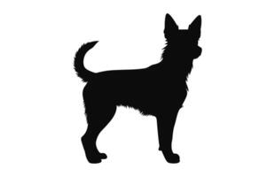 Portugees podengo hond silhouet zwart vector vrij