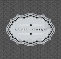 label ontwerp icoon vector