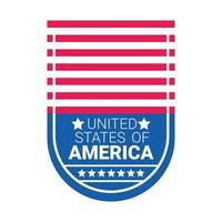 badge van de verenigde staten van amerika vector