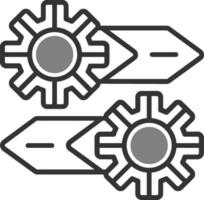 tandwiel vector pictogram