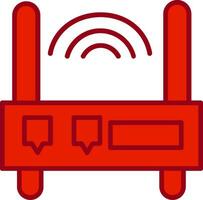 Wifi router vector icoon