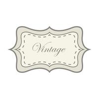 vintage label reclame vector