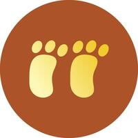 voetafdruk creatief icoon ontwerp vector