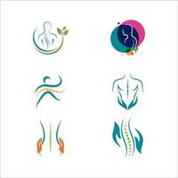 chiropractie symbool vector pictogram ontwerp illustratie