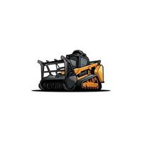 landbouw, tuin en bosbouw mulching machine vector