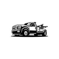 slepende vrachtwagen voertuig illustratie vector kunst