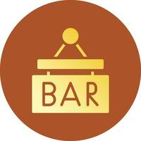 bar teken bord creatief icoon ontwerp vector