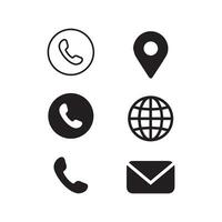 neem contact met ons op pictogram vector. communicatie pictogrammenset vector