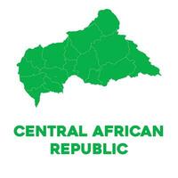 gedetailleerd centraal Afrikaanse republiek kaart vector