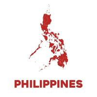 gedetailleerd Filippijnen kaart vector