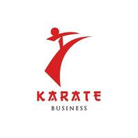 karate icoon logo ontwerp sjabloon vector