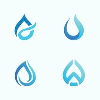 water laten vallen logo vector icoon