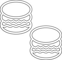 macaron vector icoon