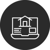 kopen huis online vector icoon