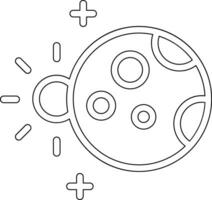 maan- verduistering vector icoon