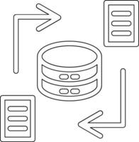 gegevens synchronisatie vector icoon