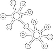 molecuul vector pictogram