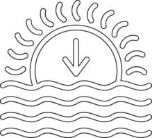 zonsondergang vector pictogram