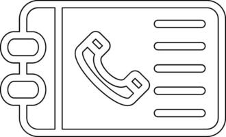 telefoonboek vector pictogram