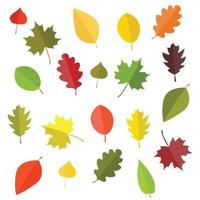 herfstblad set vector