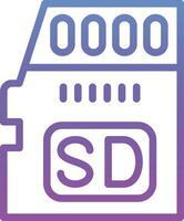 sd-kaart vector pictogram