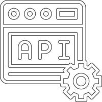 web api vector icoon