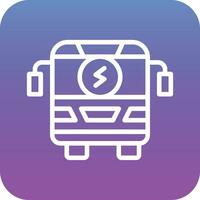 elektrische bus vector icon