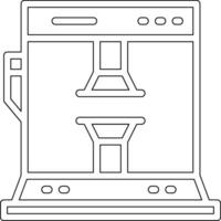 druk machine vector icoon