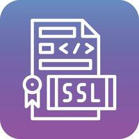 ssl het dossier vector icoon