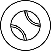 tennisbal vector pictogram