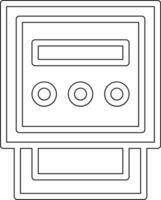 elektrisch meter vector icoon