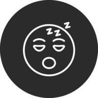 slapen gezicht vector icoon