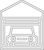 auto garage vector icoon