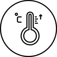 thermometer vector pictogram