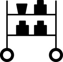 trolley vector pictogram vector