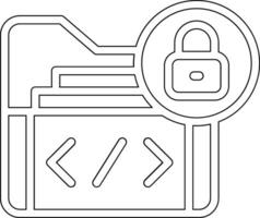 het dossier bescherming vector icoon