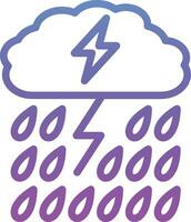 zwaar regen vector icoon