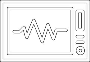 elektrocardiogram vector icoon